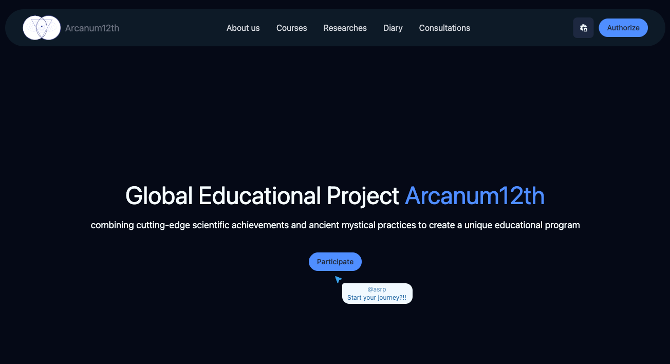 Arcanum12th on desktop