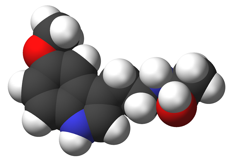 Melatonin molecule.